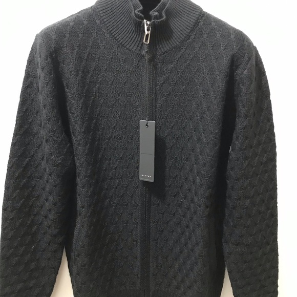 DIKTAT Italian urban chic wool blend cardigan 40US - Picture 2 of 11